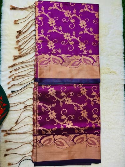 Soft silk katan sharee