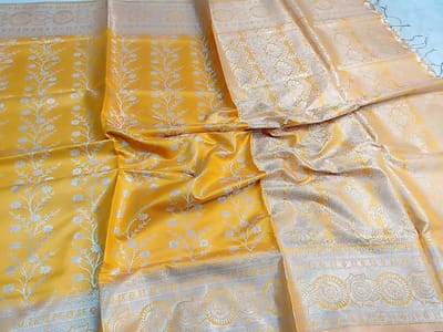 Soft silk katan sharee