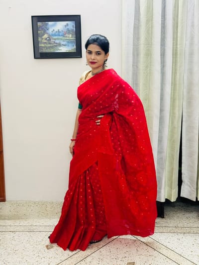 সিল্ক কাতান শাড়ি - Image 2