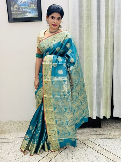 সিল্ক কাতান শাড়ি - Image 5