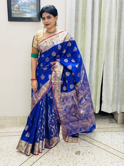 সিল্ক কাতান শাড়ি - Image 6