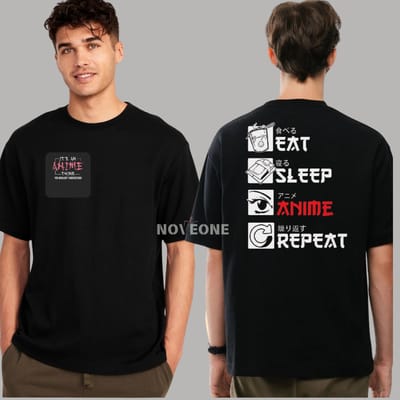 NoveOne N25002– Premium Oversized T-Shirt (Color: Black)