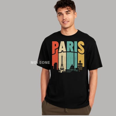 NoveOne N25011– Premium Oversized T-Shirt (Color: Black)