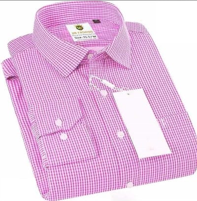 Exclusive Premium Qualityful full sleeve Cotton offichial Formal juri Check Shirt for Man's - Image 2