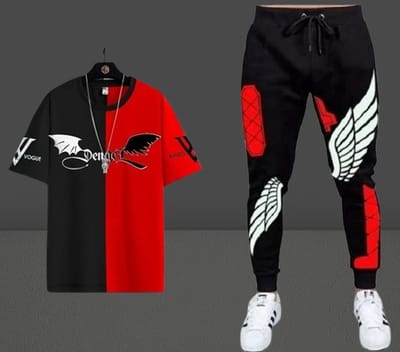 Stylist Printed Half Sleeve T-Shirt & Full pant set - Image 3