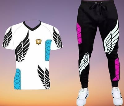 Stylist Printed Half Sleeve T-Shirt & Full pant set - Image 4