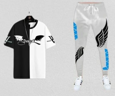 Stylist Printed Half Sleeve T-Shirt & Full pant set - Image 7