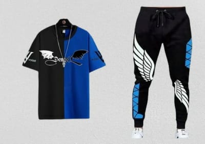 Stylist Printed Half Sleeve T-Shirt & Full pant set - Image 9