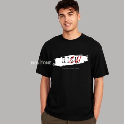 NoveOne N25017– Premium Oversized T-Shirt (Color: Black)