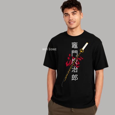 NoveOne N25027– Premium Oversized T-Shirt (Color: Black)