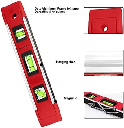 measuring level, Professional Measuring Tools 9" MPT or EHBL brand Same as picture - Image 3