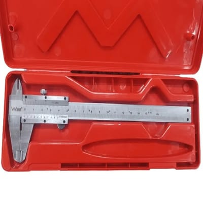 Professional Venier Caliper 6 inch ,Double Scale Vernier Caliper with plastic box same as picture - Image 1
