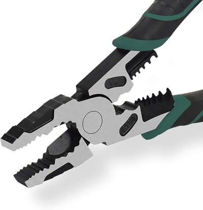 Multifunctional Tools Pliers 9 inch, 4 in 1, combination pliers and designed with wire stripper, crimper, cutter, pliers, professional designed for cutting changlu brand same as picture - Image 1