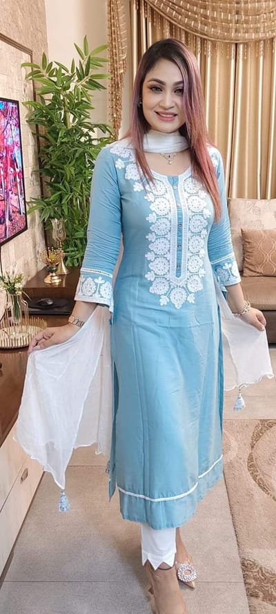 রেডিমেড কটন থ্রি পিস - Image 1