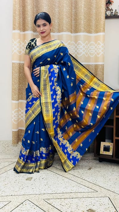 সিল্ক কাতান শাড়ি - Image 2