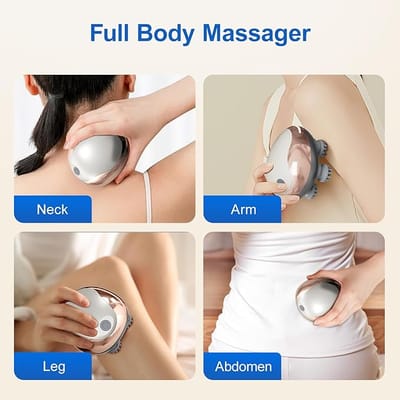 Premium Quality Electric Scalp Massager Upgrade Electric Vibrating Mini Body Waterproof Wireless Portable