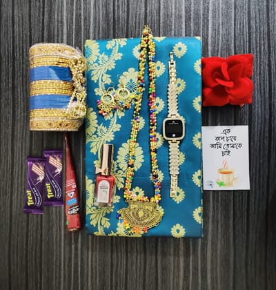 আকর্ষণীয় শাড়ী গিফট কম্ব সেট - Image 4