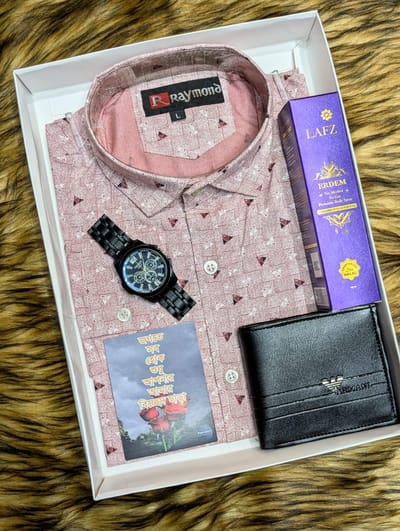 প্রিমিয়াম প্রিন্ট শার্ট কম্ব সেট - Image 1