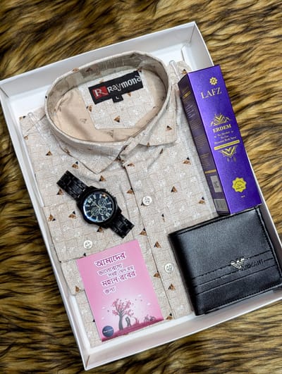 প্রিমিয়াম প্রিন্ট শার্ট কম্ব সেট - Image 2