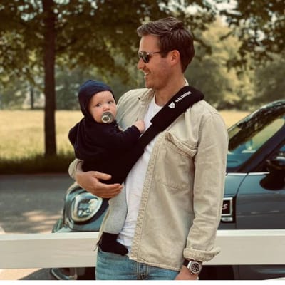 Premium Baby Carrier- Navy Blue - Image 3