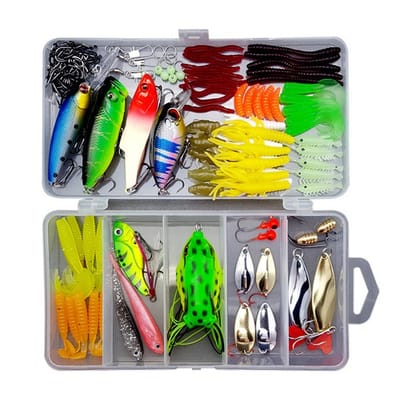 109 pc in 1 box All-round Luya Bait Set - Fish Tackle Box including bait and lure for fishing