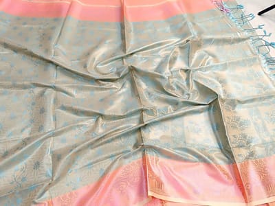 Soft silk katan sharee