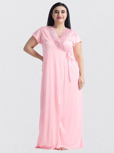 4 Part Premium Nightwear Combo ( Light Pink ) - Image 2