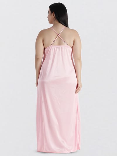 4 Part Premium Nightwear Combo ( Light Pink ) - Image 4