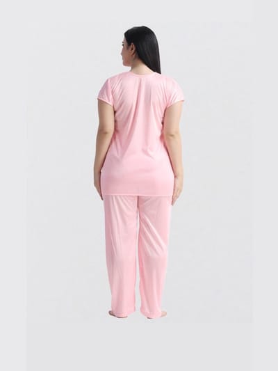 4 Part Premium Nightwear Combo ( Light Pink ) - Image 7