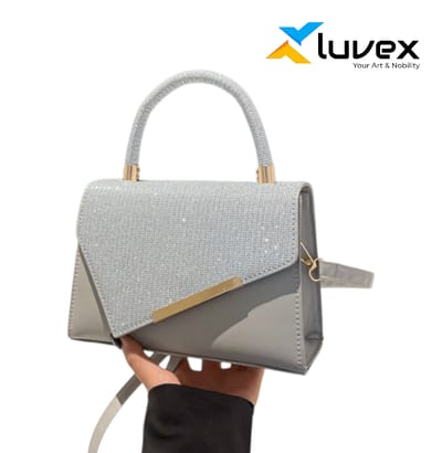 China Premium PU Leather Bag (Silver)