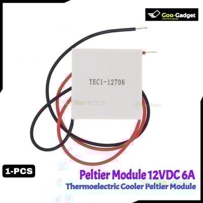 Thermoelectric Cooler Peltier Module TEC1-12706 | 12VDC 6A Cooling Module