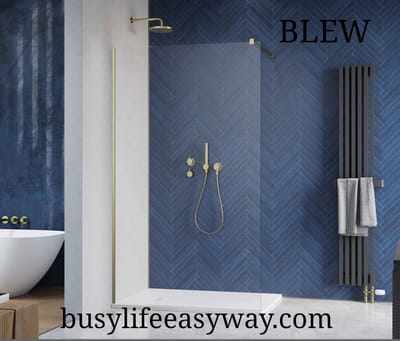 Gold Shower Glass Partition