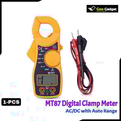 MT87 Digital Clamp Meter with Auto Range | Multimeter for AC/DC Current and Voltage Measurement S0215