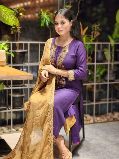 এসি কটন রেডিমেড থ্রি পিস - Image 1