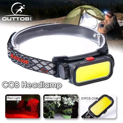 💥Outtobe USB Rechargeable COB Waterproof Powerful LED Headlight