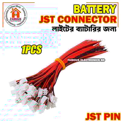 1PCS-Mini Micro JST 2.0 PH 2Pin Connector Plug with 2P Wires Cables