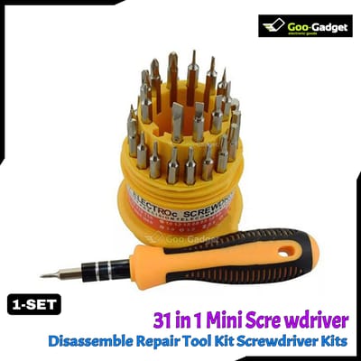 31 in 1 Mini Screwdriver Set | Disassemble & Repair Tool Kit | Pagoda Type Maintenance Driver Screw Batch S0205