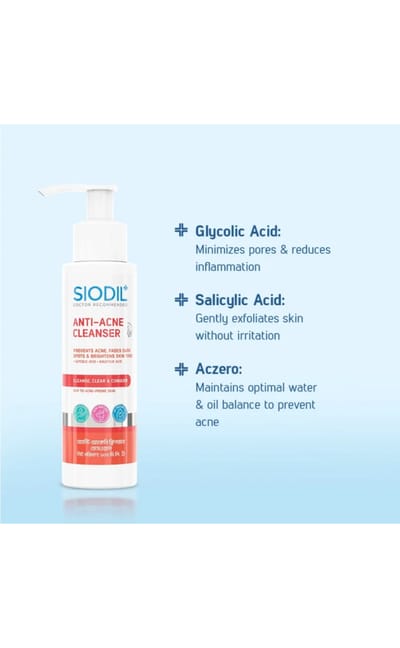 SIODIL ANTI-ACNE CLEANSER 100ml - Image 2