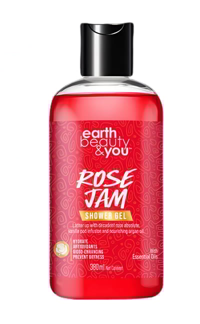 Earth Beauty & You Shower Gel Rose Jam -380ml - Image 1