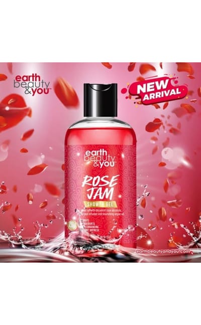 Earth Beauty & You Shower Gel Rose Jam -380ml - Image 2
