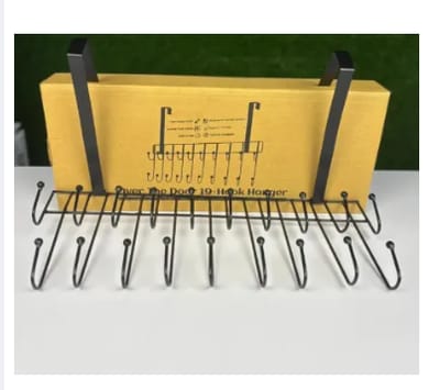 Over The Door 19-Hook Hanger Magic Door Hanger 19 Hooks 2 Step space saver