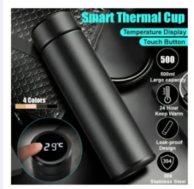Stay Hydrated On The Go With The Temperature Thermos Water Bottle - Smart Water Bottle for man and women