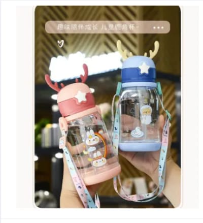 500ml Number Plastic Kids Water Bottle/Mom pot -1pcs