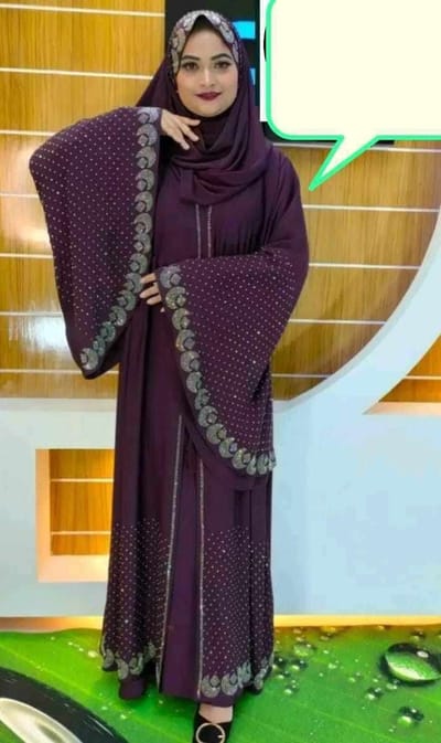 Stone Koti Borka with Hijab - Image 1