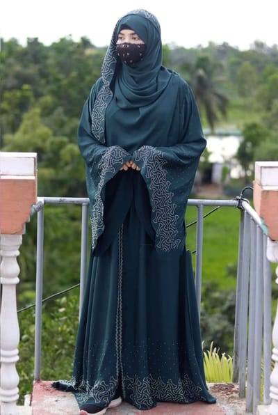 Stone Koti Borka with Hijab - Image 6