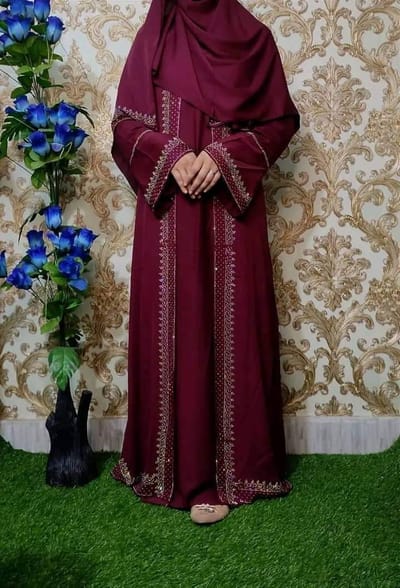 Stone Koti Borka with Hijab - Image 3