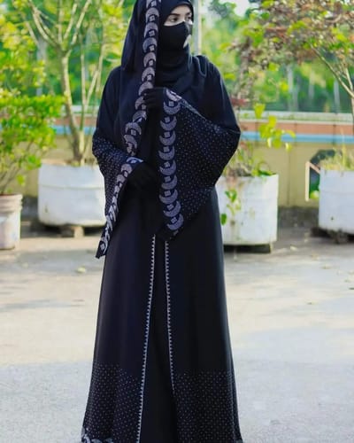 Stone Koti Borka with Hijab - Image 5