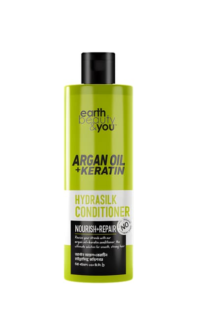Earth Beauty & You Argan Oil+ Keratin Hydrasilk Conditioner 350ml . - Image 1