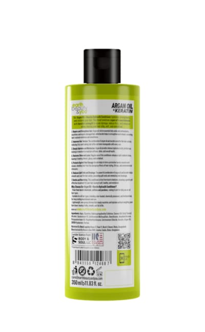 Earth Beauty & You Argan Oil+ Keratin Hydrasilk Conditioner 350ml . - Image 2