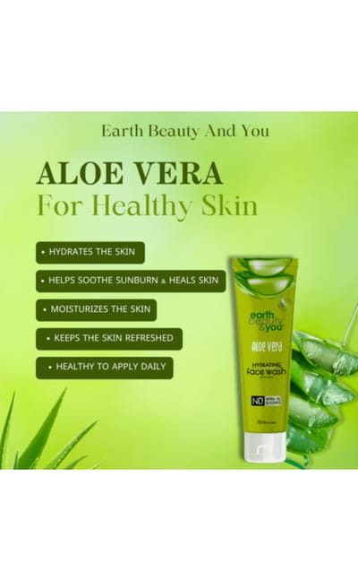 Earth Beauty & You Aloe Vera Face Wash Earth Beauty & You 100ml - Image 2